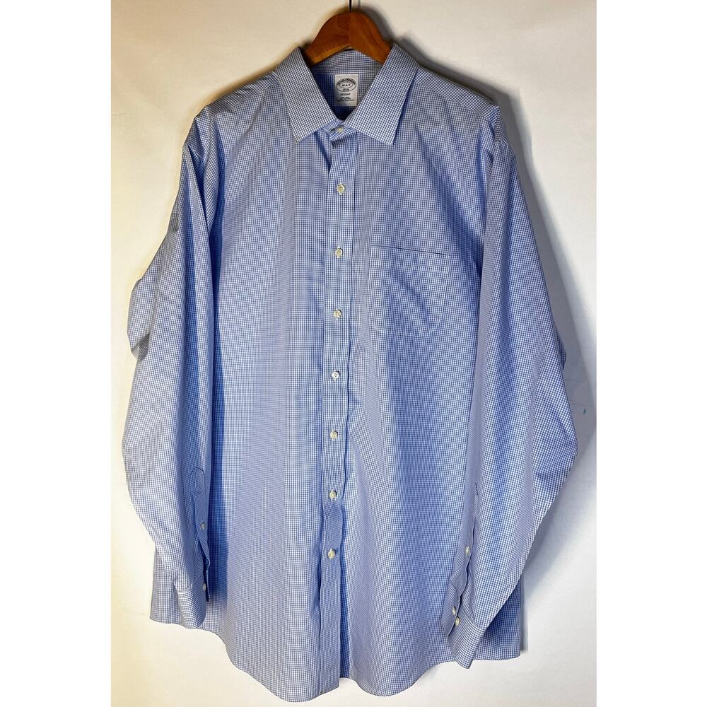 Brooks Brothers 1818 Regent Men's Long Sleeve Dress shirt size 18-6/7 Pre-Owned